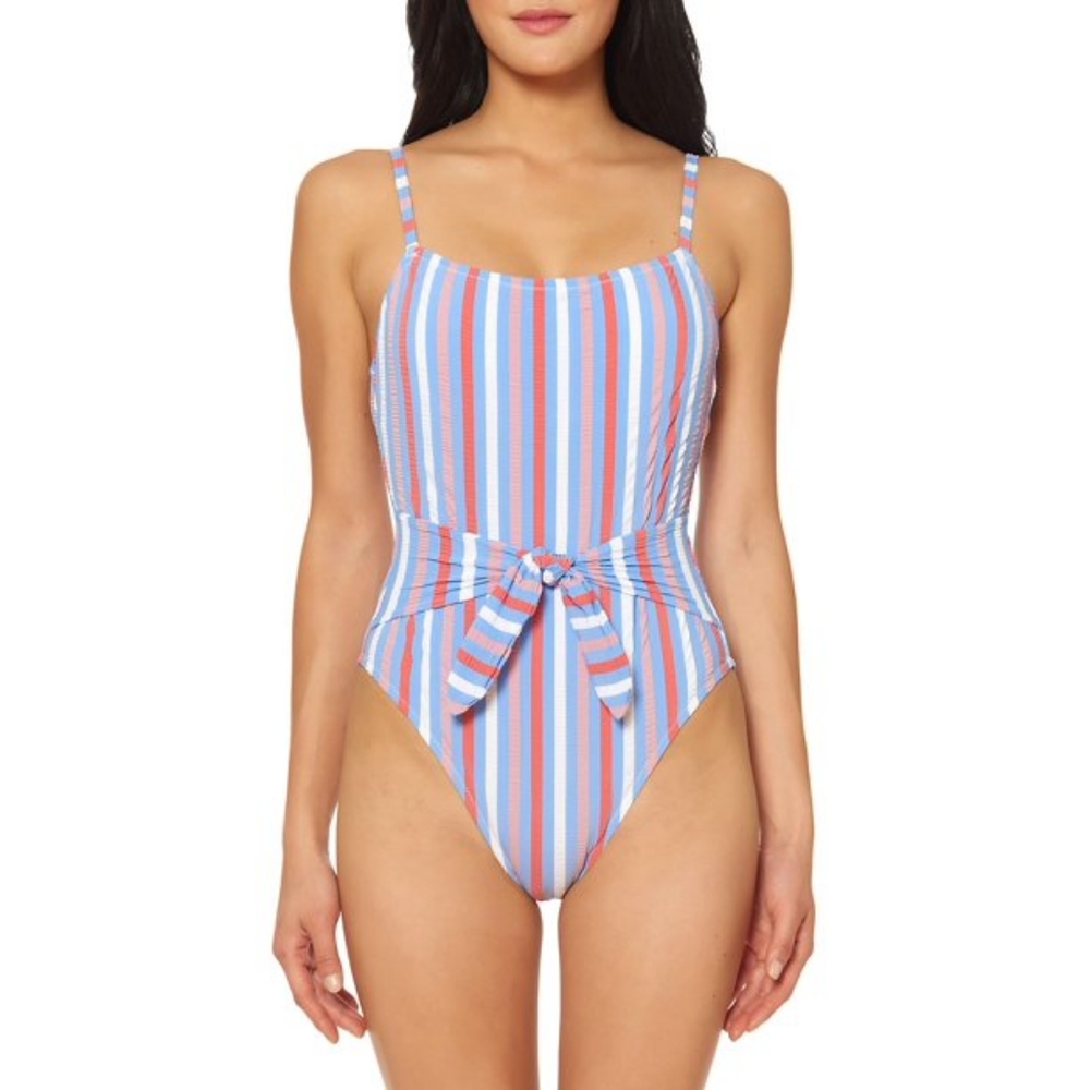 NWT, Jessica Simpson Miami Stripe One Piece Swimsuit